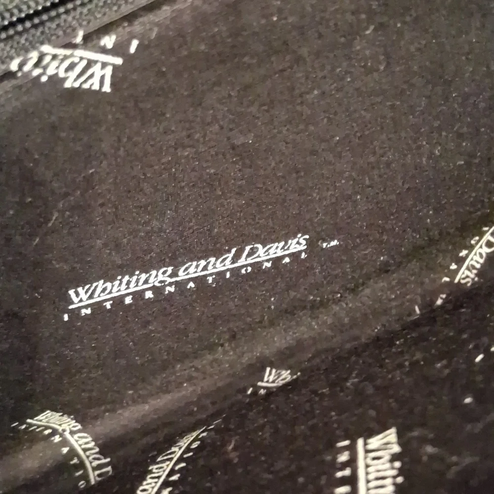 Whiting And Davis International Black Metal Purse